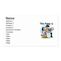 This Puppy 1st Birthday T shirts and Gifts Business Cards