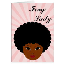 This sassy vixen is too much woman for you greeting card