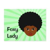 This sassy vixen is too much woman for you postcards