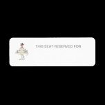 THIS SEAT RESERVED FOR LAS VEGAS WEDDING  Label labels