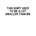 this shirt used to be smaller t-shirt