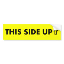 this side up bumper stickers by realtorchick this side up bumper stickers
