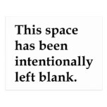 This Space Blank Postcards