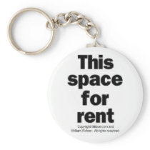 This space for rent keychain