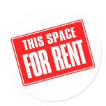 This Space For Rent Round Sticker