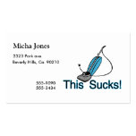 This Sucks Vaccuum Cleaner Business Card Template