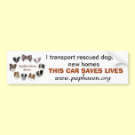 THIS VEHICLE SAVES LIVES bumper stickers