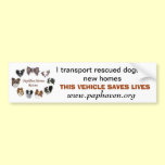 THIS VEHICLE SAVES LIVES bumper stickers