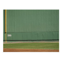This wall is known as 'the Green Monster.'Foul Post Cards