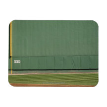 This wall is known as 'the Green Monster.'Foul Rectangle Magnets