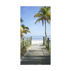 This way to paradise stretched canvas print