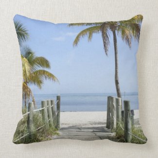 This way to paradise throw pillows