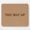 This Way Up Cardboard Box Texture mousepads