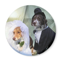This Wedding Has Gone To The Dogs Fridge Magnet