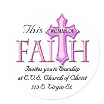 This Woman of Faith stickers