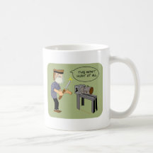 This Won't Hurt Funny Woodturning Cartoon Mugs
