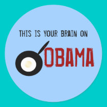thisisyourbrainonobama, This is your brain on, ... stickers by jenniekurono thisisyourbrainonobama, This is your brain on, ... stickers