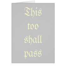 Thist oo shall pass cards by hoaryhead Thist oo shall pass cards