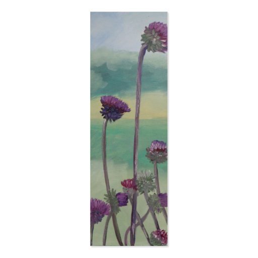 Thistle Bookmark Business Card (back side)
