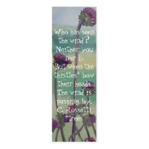 Thistle Bookmark business cards