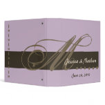 THISTLE COFFEE CHOCOLATE Custom Wedding  Planner Vinyl Binder