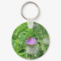 Thistle In Blossom keychains