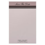thistle plum striped Save the Date Stationery