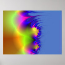 Thistle Sky Fractal Print