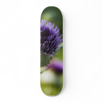 Thistle With A Small Bumblebee skateboards