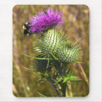 Thistles and Busy Bees mousepads