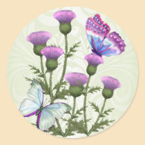 Thistles and Butterflies stickers