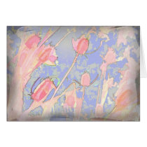 Thistles pastel - Card