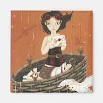 Thje Messenger - Steam Punk magnet magnets