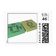 Tho as Th Thorium  and O Oxygen Postage Stamps