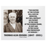 Thomas Edison Doctor Of Future Give No Medicine letterhead