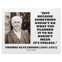 Thomas Edison Doesn't Mean Its Useless Quote Custom Letterhead