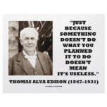 Thomas Edison Doesn't Mean Its Useless Quote Custom Letterhead