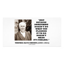 Thomas Edison Doesn't Mean Its Useless Quote photo cards by wordsunwords Thomas Edison Doesn't Mean Its Useless Quote photo cards
