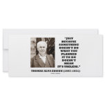 Thomas Edison Doesn't Mean Its Useless Quote Rack Card Template