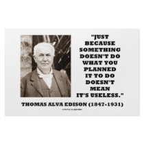 Thomas Edison Doesn't Mean Its Useless Quote stationery by wordsunwords Thomas Edison Doesn't Mean Its Useless Quote stationery