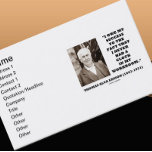Thomas Edison Owe My Success Never Had A Clock Business Card Template