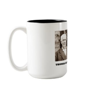 Thomas Edison Owe Success Never Had Clock Workroom mug