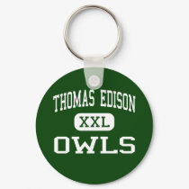 Thomas Edison - Owls - High - Philadelphia keychains by customteamsportswear Thomas Edison - Owls - High - Philadelphia keychains