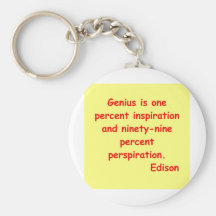Thomas Edison quote Key Chain