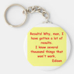 Thomas Edison quote Key Chains