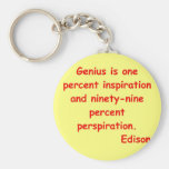 Thomas Edison quote Key Chains