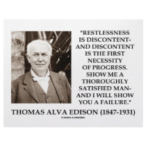 Thomas Edison Restlessness Discontent Progress letterhead
