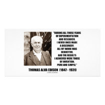 Thomas Edison Results Invention Pure Simple Quote photo cards by wordsunwords Thomas Edison Results Invention Pure Simple Quote photo cards