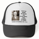 Thomas Edison Sun Solar Energy Source Of Power hats