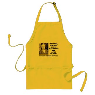 Thomas Edison To Invent Imagination Pile Of Junk apron